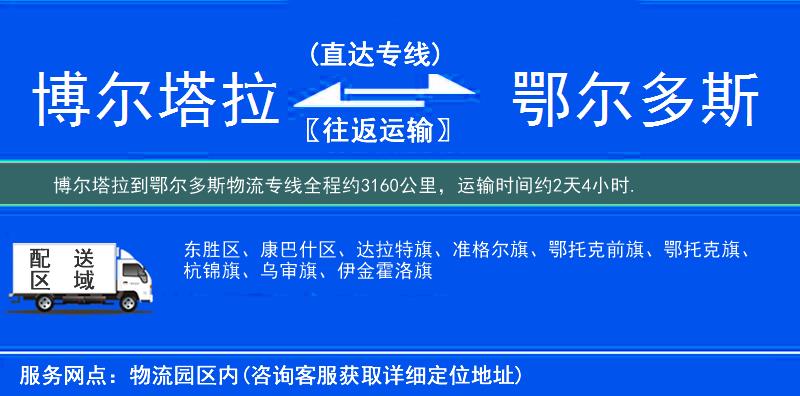 博爾塔拉到鄂爾多斯物流專線