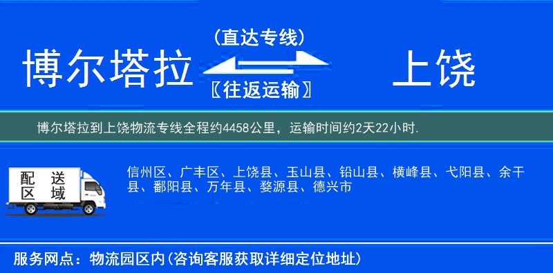 博爾塔拉到上饒物流專線
