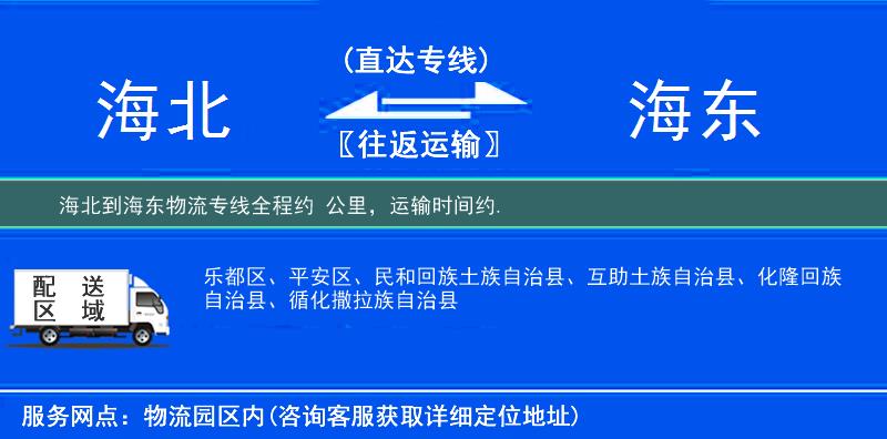 海北到海東物流專線