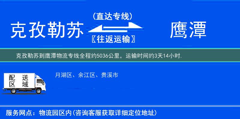 克孜勒蘇到鷹潭物流專線