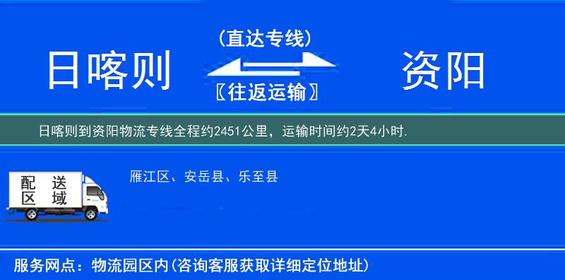 日喀則到資陽物流專線