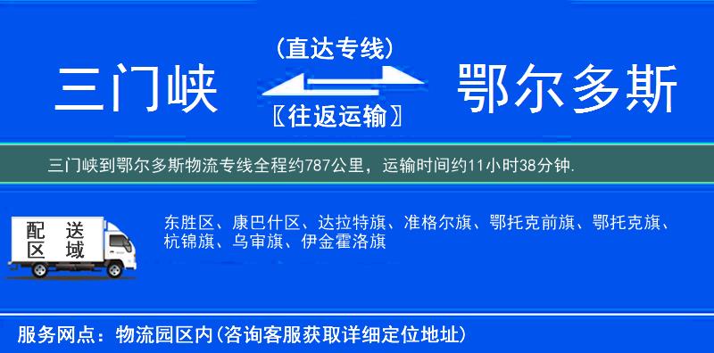 三門峽到鄂爾多斯物流專線