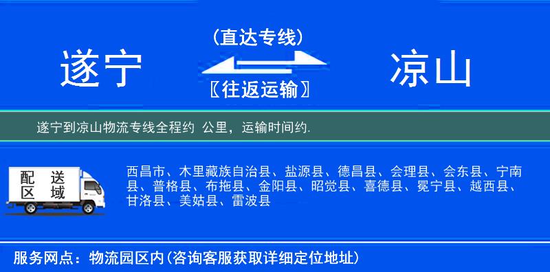 遂寧到涼山物流專線