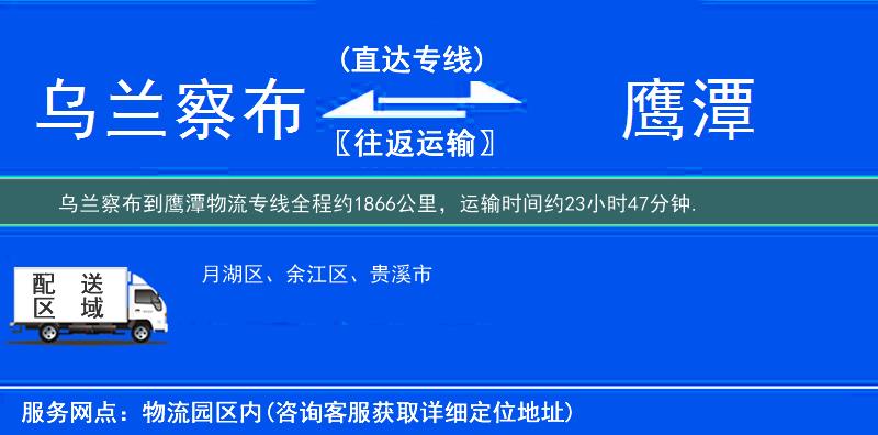 烏蘭察布到鷹潭物流專線