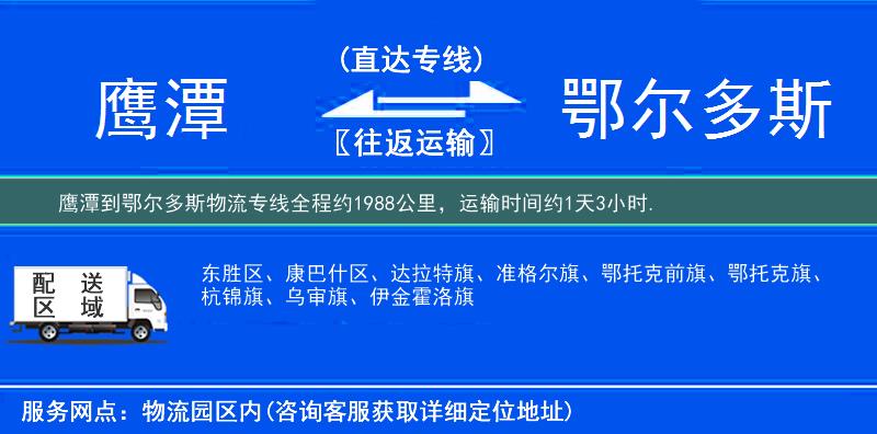 鷹潭到鄂爾多斯物流專線